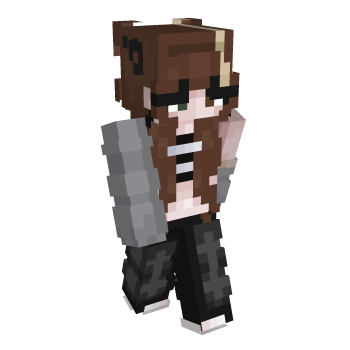 Brunette Cute Black Pants Minecraft Skin