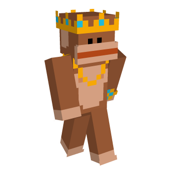 Monkey Crown Minecraft Skin