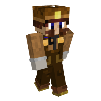 Brown Miner Minecraft Skin