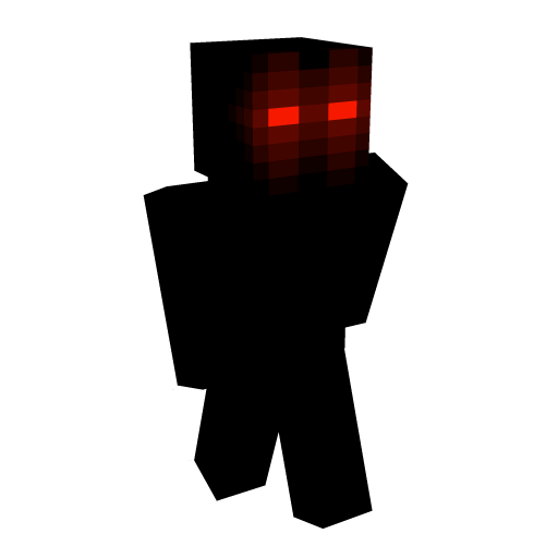 Black Glowing Minecraft Skin - Laby
