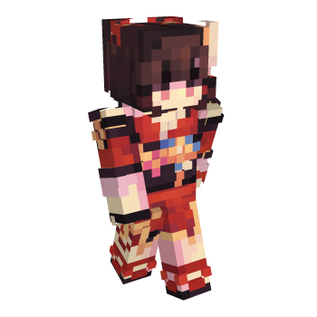 Red Female Minecraft Skin