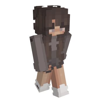 Aesthetic Gray Minecraft Skin