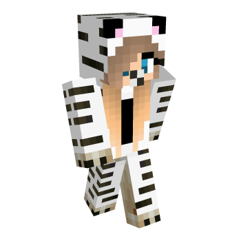 White Cute Minecraft Skin