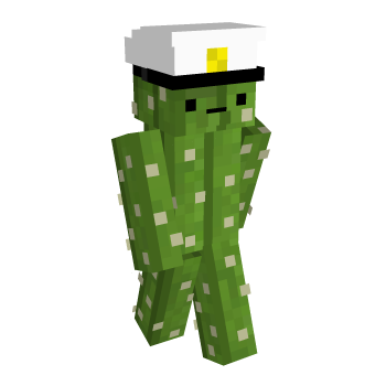 Cactus Captain Minecraft Skin