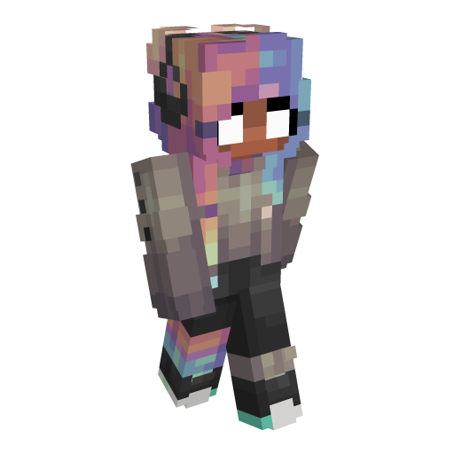 Neon Dark Skinned Minecraft Skin | Laby