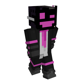 Masked Neon Devil Ender Minecraft Skin
