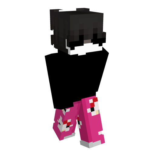 Hello Kitty Black Minecraft Skin - Laby