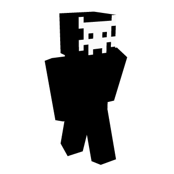 Black White Minecraft Skin