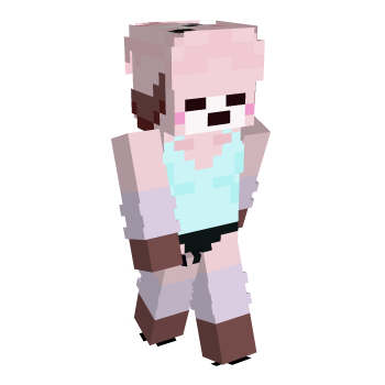 Pink Puppy Minecraft Skin