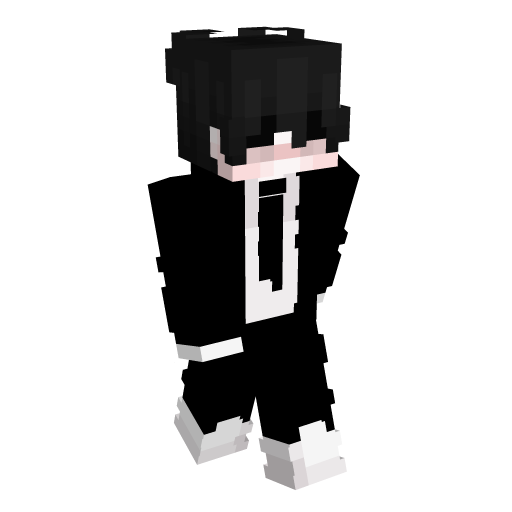 Suit Black Hair Minecraft Skin - Laby
