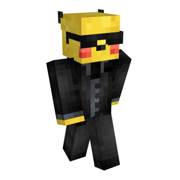 Pikachu Agent Minecraft Skin