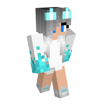 Diamond Wolf Minecraft Skin