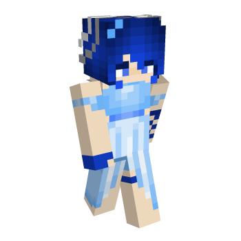 Light Blue Neptune Minecraft Skin