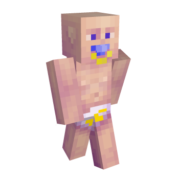 Baby Hairstyle Bald Minecraft Skin