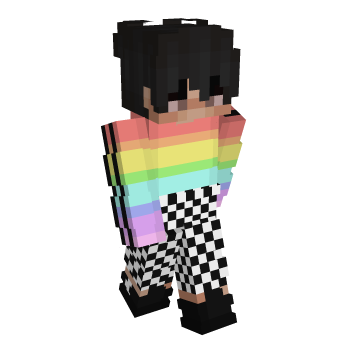 Rainbow Gay Minecraft Skin