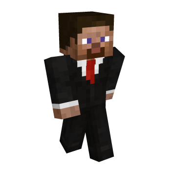 Beard Black Minecraft Skin