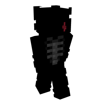 Skeleton Black Minecraft Skin