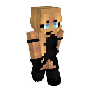 Tan Blackdress Minecraft Skin