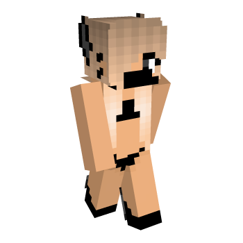 Mask Covering Mouth Wolf Girl Minecraft Skin