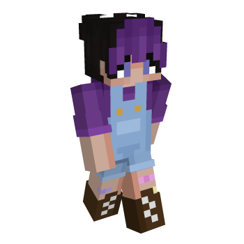 Cute Purple Minecraft Skin