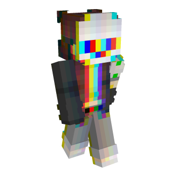 Glitch Red Minecraft Skin