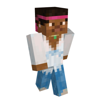 Headband Man Minecraft Skin