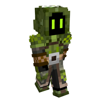 Hooded Glowing Eyes Minecraft Skin