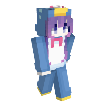 Blue Purple Minecraft Skin