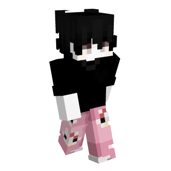 Pink White Minecraft Skin