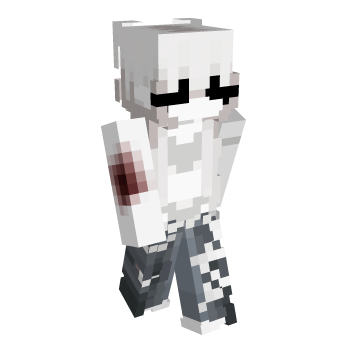 Gray White Hair Minecraft Skin