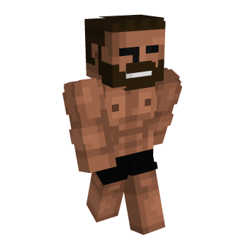 Gigachad Muscles Minecraft Skin