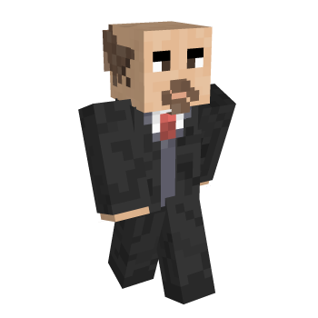 Suit Bald Minecraft Skin