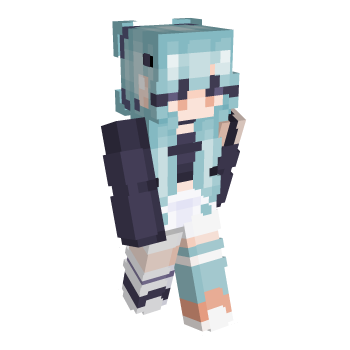 Aesthetic Black Minecraft Skin