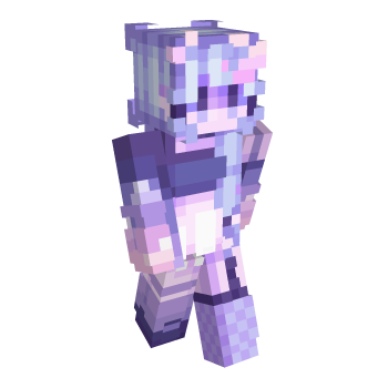 Galaxy Moon Minecraft Skin