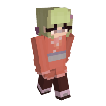 Osu Green Hair Minecraft Skin