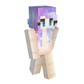 Galaxy Hair Base Minecraft Skin