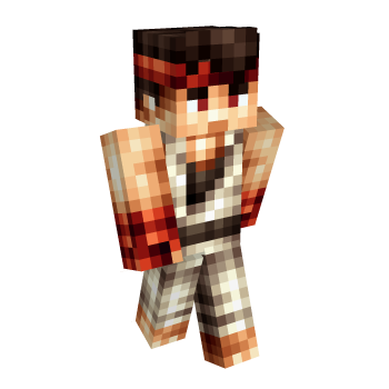 Fortnite Street Fighter Minecraft Skin