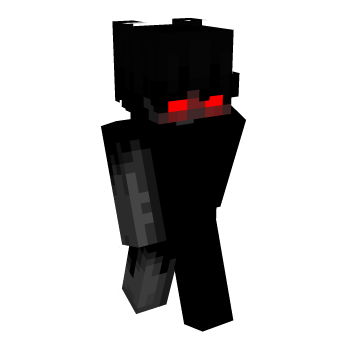 Black Red Eyes Minecraft Skin