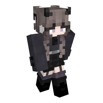 Female Hair Brown Minecraft Skin
