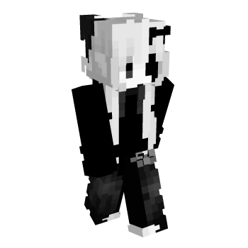 Black And White Minecraft Skin