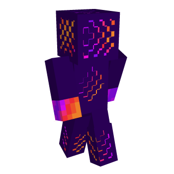 Trippy Gradient Minecraft Skin