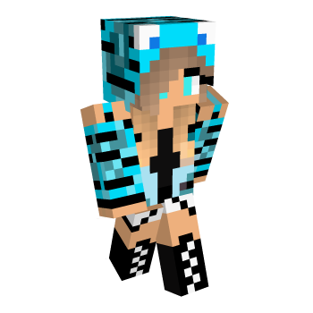 Cute Blue Minecraft Skin