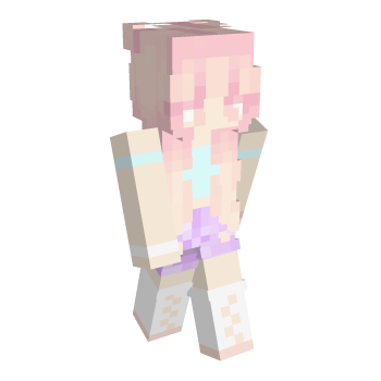 Cotten Candy Hair Base Minecraft Skin