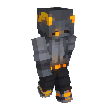Gray Yellow Minecraft Skin