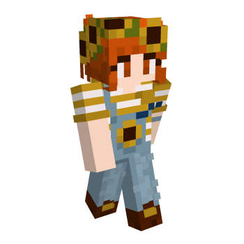 Stripes Sunflower Minecraft Skin