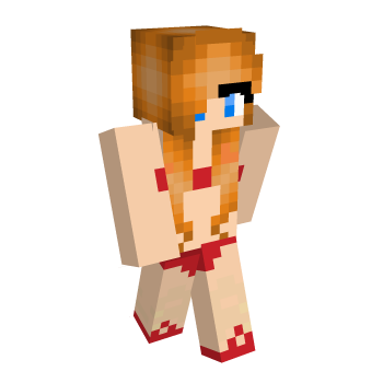 Bikini Redhead Minecraft Skin