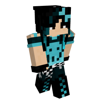 Cyan Scene Minecraft Skin