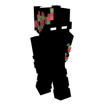 Aesthetic Black Minecraft Skin
