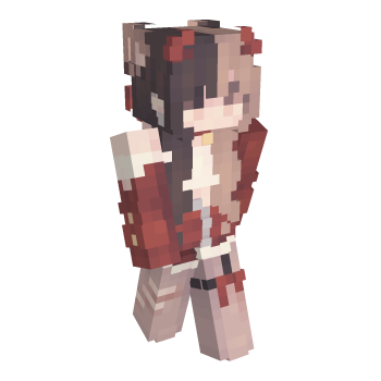 Egirl Horns Minecraft Skin