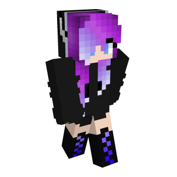 Cute Purple Minecraft Skin